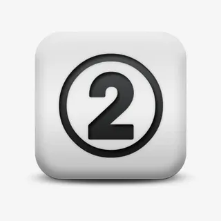 不光滑的白色的广场图标字母数字免抠