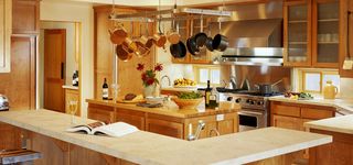 暖色客厅厨房家装图高清