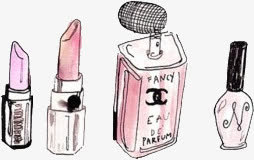 欧美素描欧美卡通 卡通手绘口红免抠