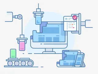 卡通电脑和仪器免抠