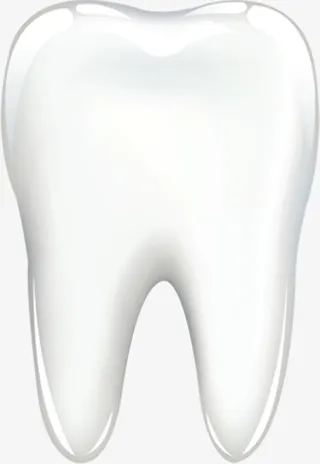 手绘白色卡通牙齿免抠