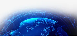 蓝色地球科技感免抠