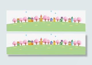 春风和煦绿色草原免抠