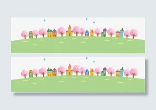 春风和煦绿色草原免抠