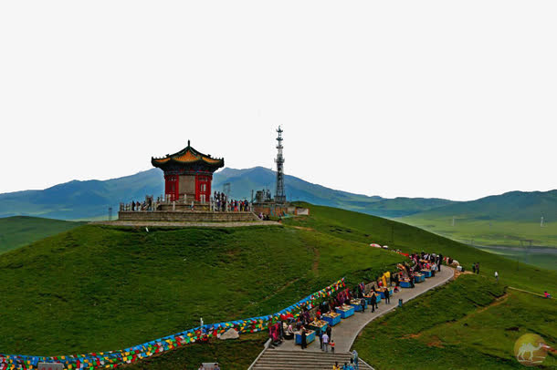 青海日月山景点免抠