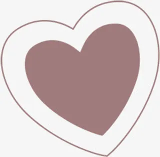 双层心桃浪漫图案免抠