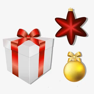 圣诞装饰元素无矢量素材免抠