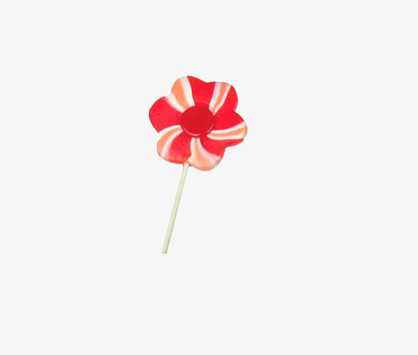 树莓味花朵棒棒糖免抠