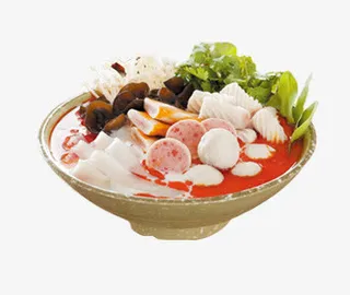 唯美精美一碗美食免抠