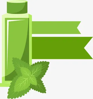 卡通绿色洗面奶瓶子免抠