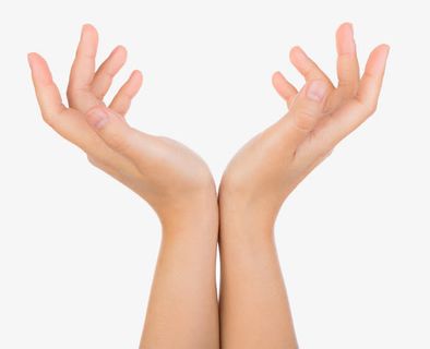 双手呵护图形免抠