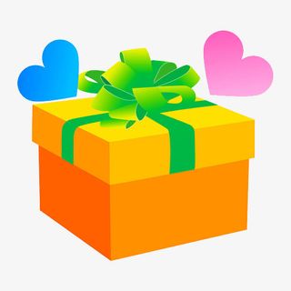 爱心手绘礼盒免抠