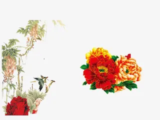 玫瑰水彩图免抠