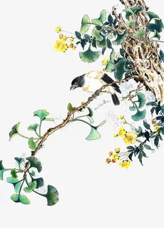 中国风银杏叶免抠