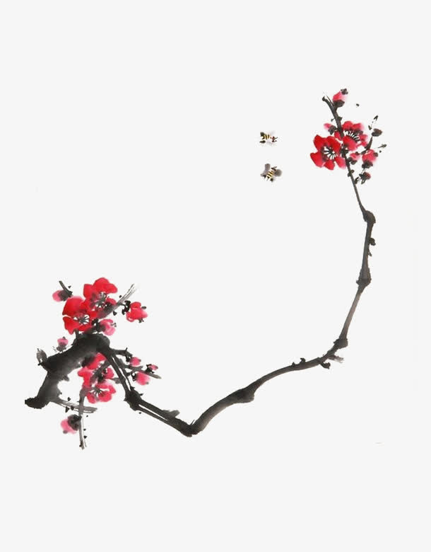 一剪梅枝免抠