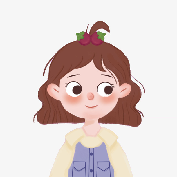 水果山竹女孩-泡芙免抠