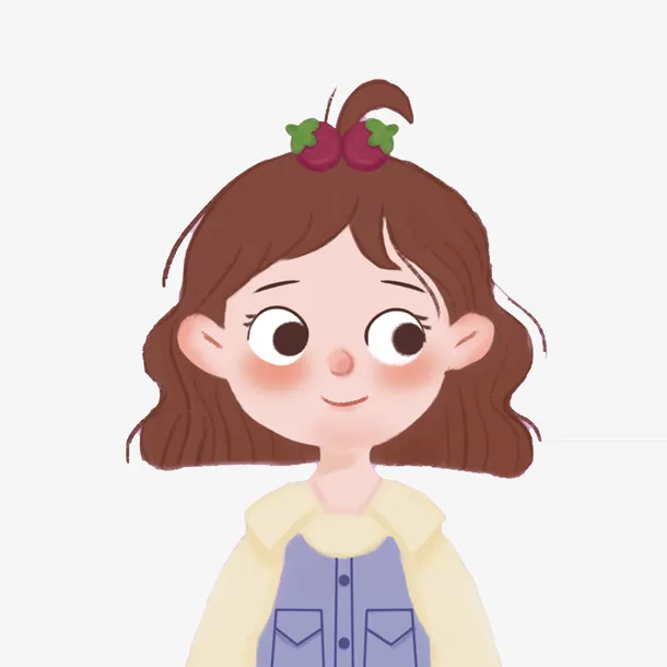 水果山竹女孩-泡芙免抠