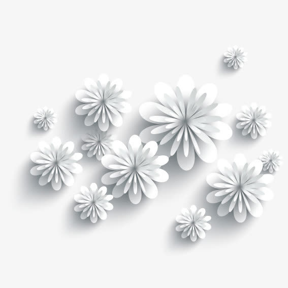 立体花朵元素免抠