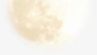 中秋节黄色月亮海报免抠