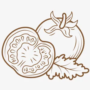 手绘的西红柿免抠