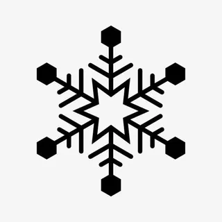 六角雪花符号图标免抠