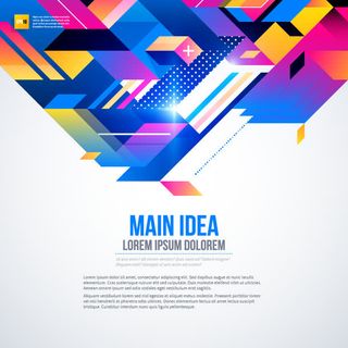 色彩鲜艳的几何背景