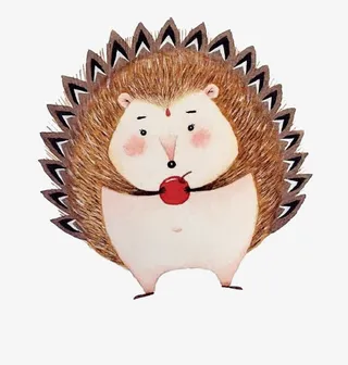 卡通刺猬免抠