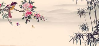 山水水墨家居背景墙高清