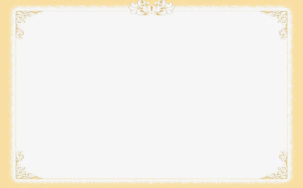 黄色透明文字框png图片免抠