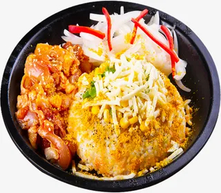 咖喱芝士鸡肉饭免抠