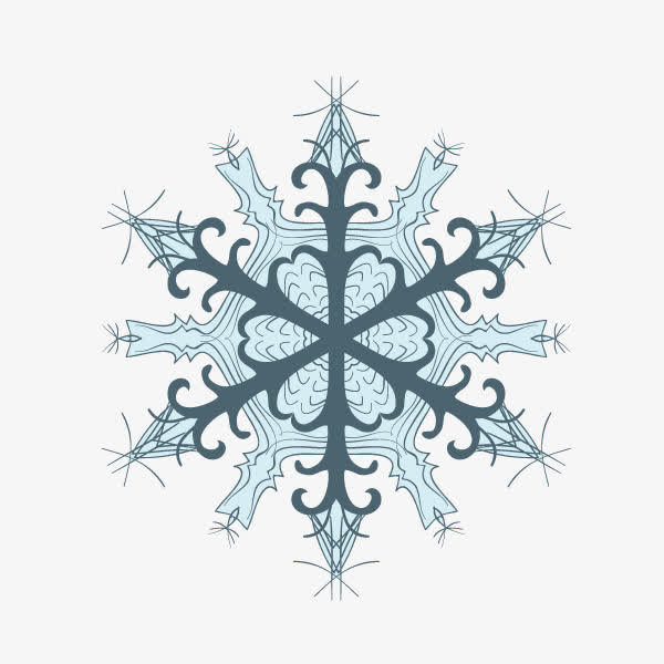 花纹底纹 雪花 装饰图案 淡蓝色免抠
