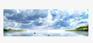 人间仙境背景素材