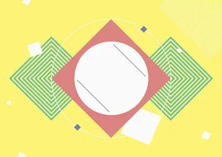 创意几何渐变多边形黄色设计背景高清