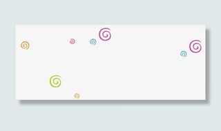 手绘彩色卡通圈圈装饰免抠