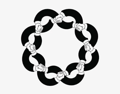 手握手边框免抠