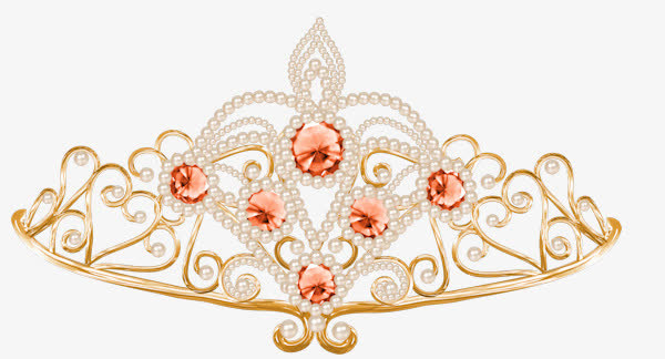 红宝石金属色皇冠免抠