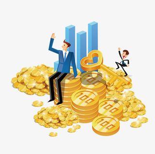 投资理财金融企业海报插画免抠手绘/卡通卡通元素