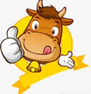 高清黄色卡通小牛免抠