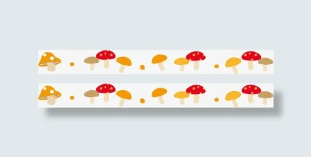 蘑菇可爱分割线免抠