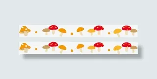 蘑菇可爱分割线免抠