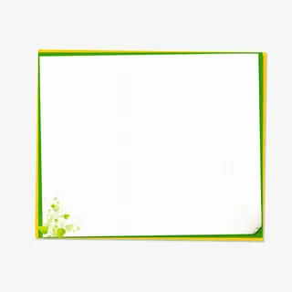 绿色文本框免抠