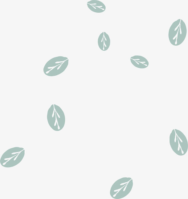 卡通树叶漂浮免抠漂浮叶子元素