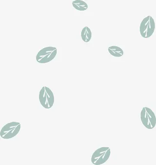 卡通树叶漂浮免抠漂浮叶子元素
