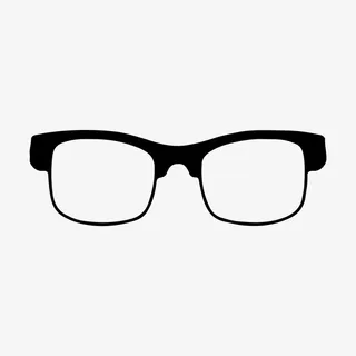 近视个性眼镜框图案免抠