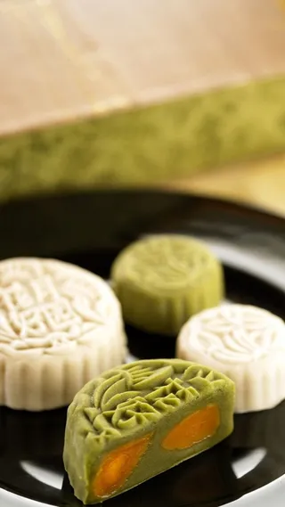 中秋冰皮月饼H5背景高清