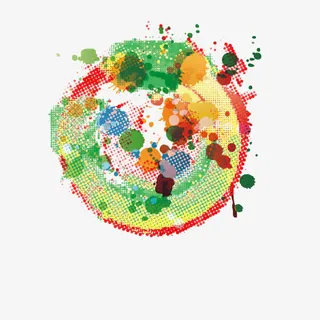 海报banner背景 油彩 手绘 彩色