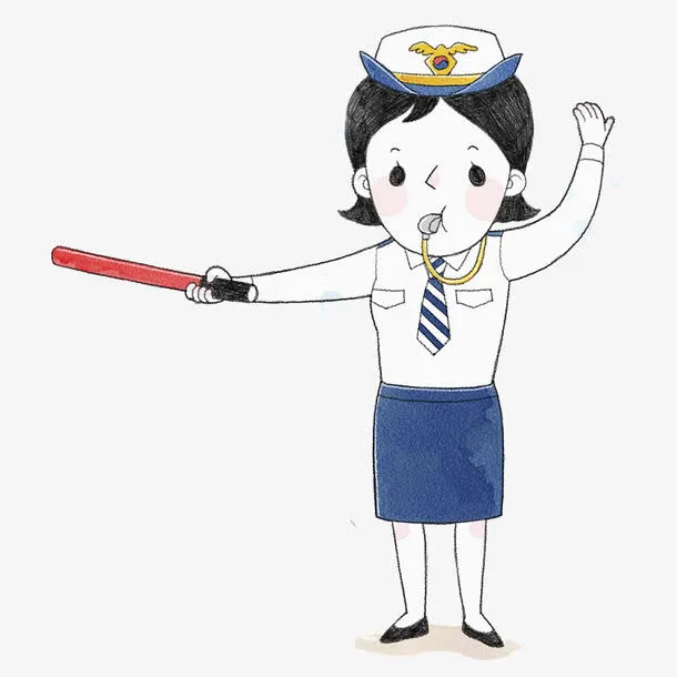 指挥的女交警免抠