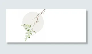 手绘古风小花背景高清