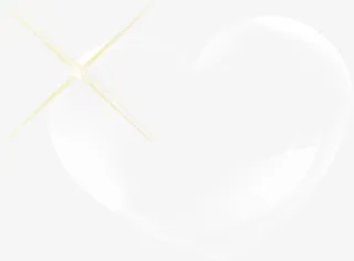 中秋节手绘透明爱心免抠