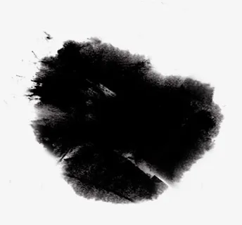 中国风书本墨迹插图免抠